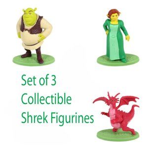 Dreamworks Shrek Micro Collection Set of 3 Mini Figures Cake Toppers
